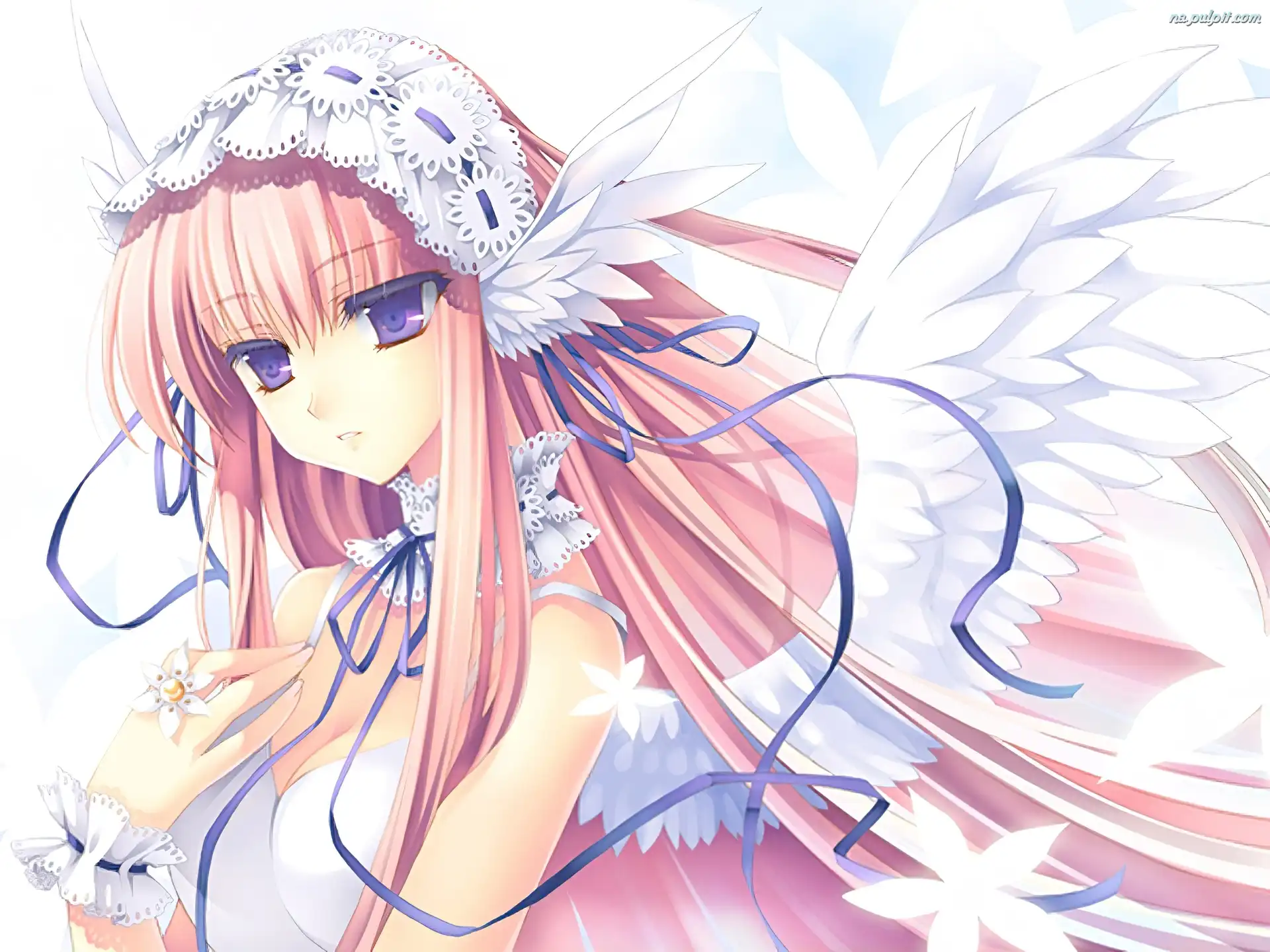 Manga, Anioł, Dziewczyna, Skrzydła
