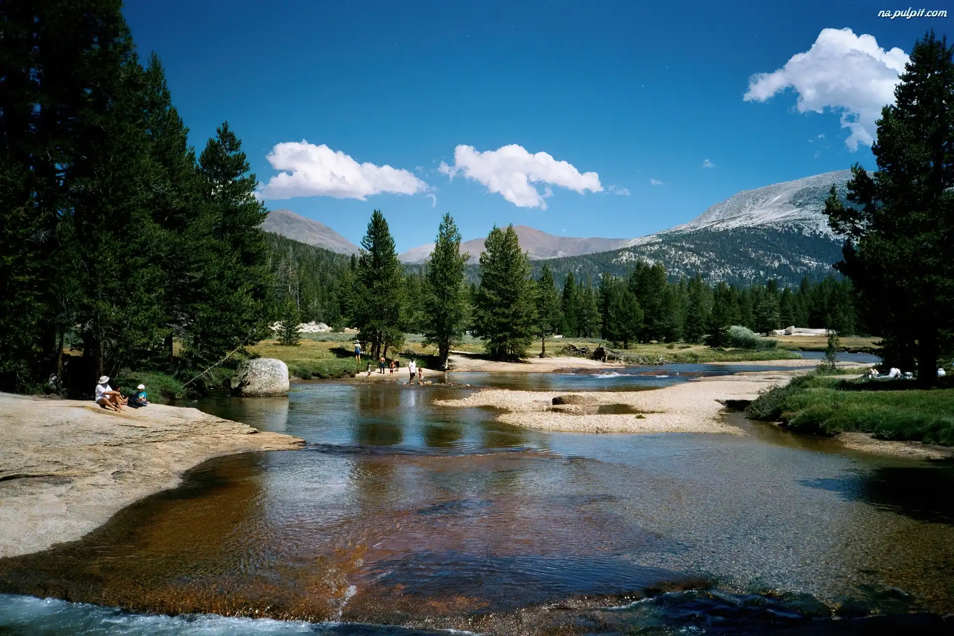 Mielizna, Kalifornia, Yosemite, Rzeka