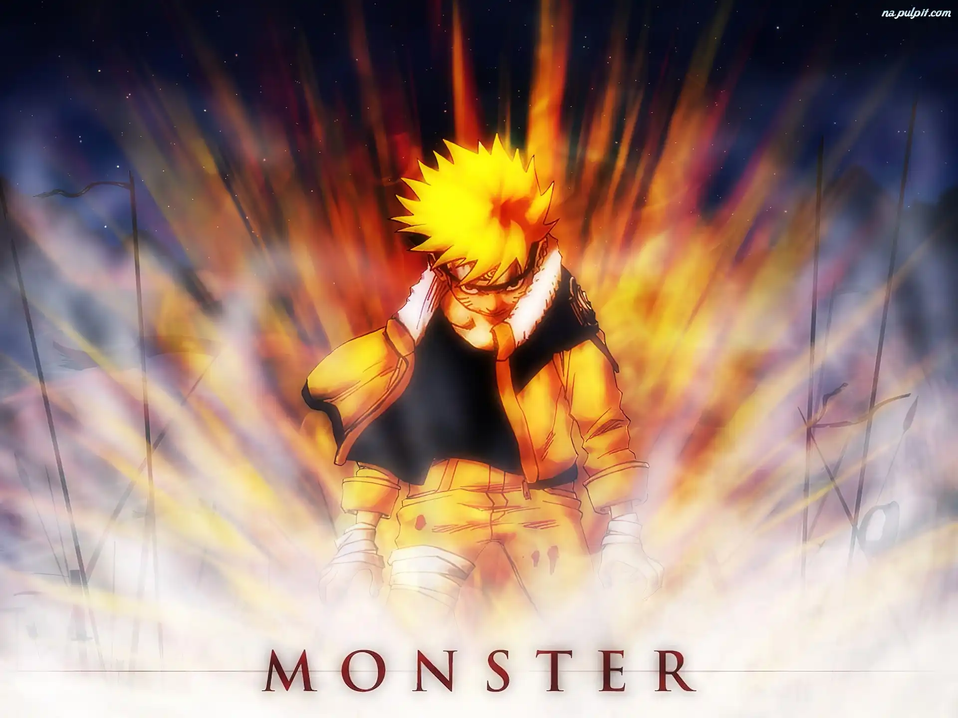 Naruto, monster, człowiek