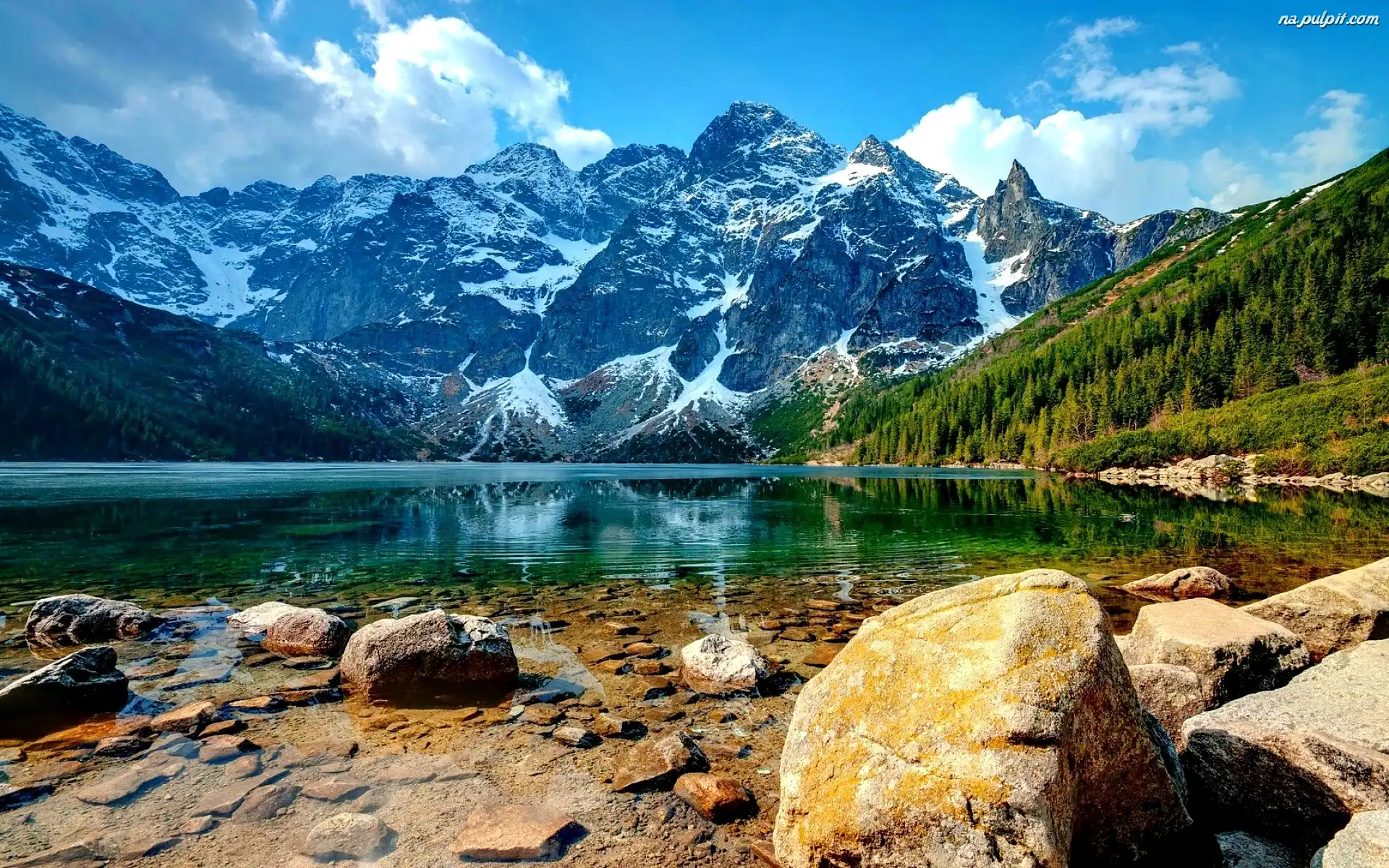 Morskie Oko, Góry, Jezioro, Tatry Wysokie Na Pulpit