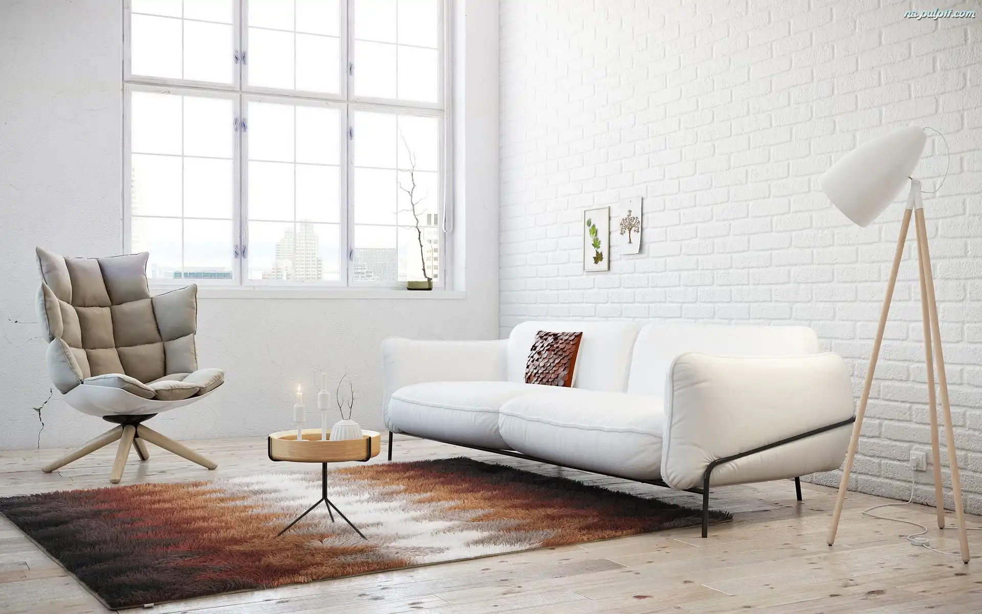 Pokój, Lampa, Okno, Sofa, Wnętrze, Fotel