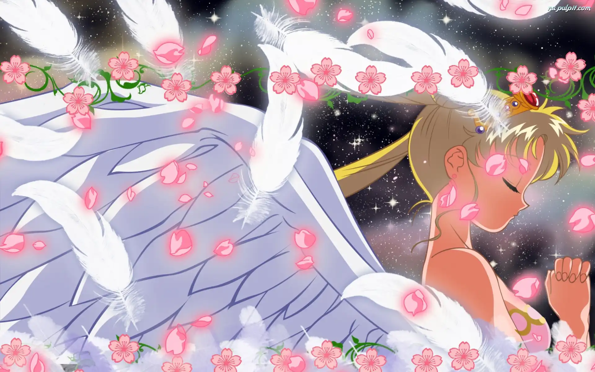 Sailor Moon, Anioł, Pióra