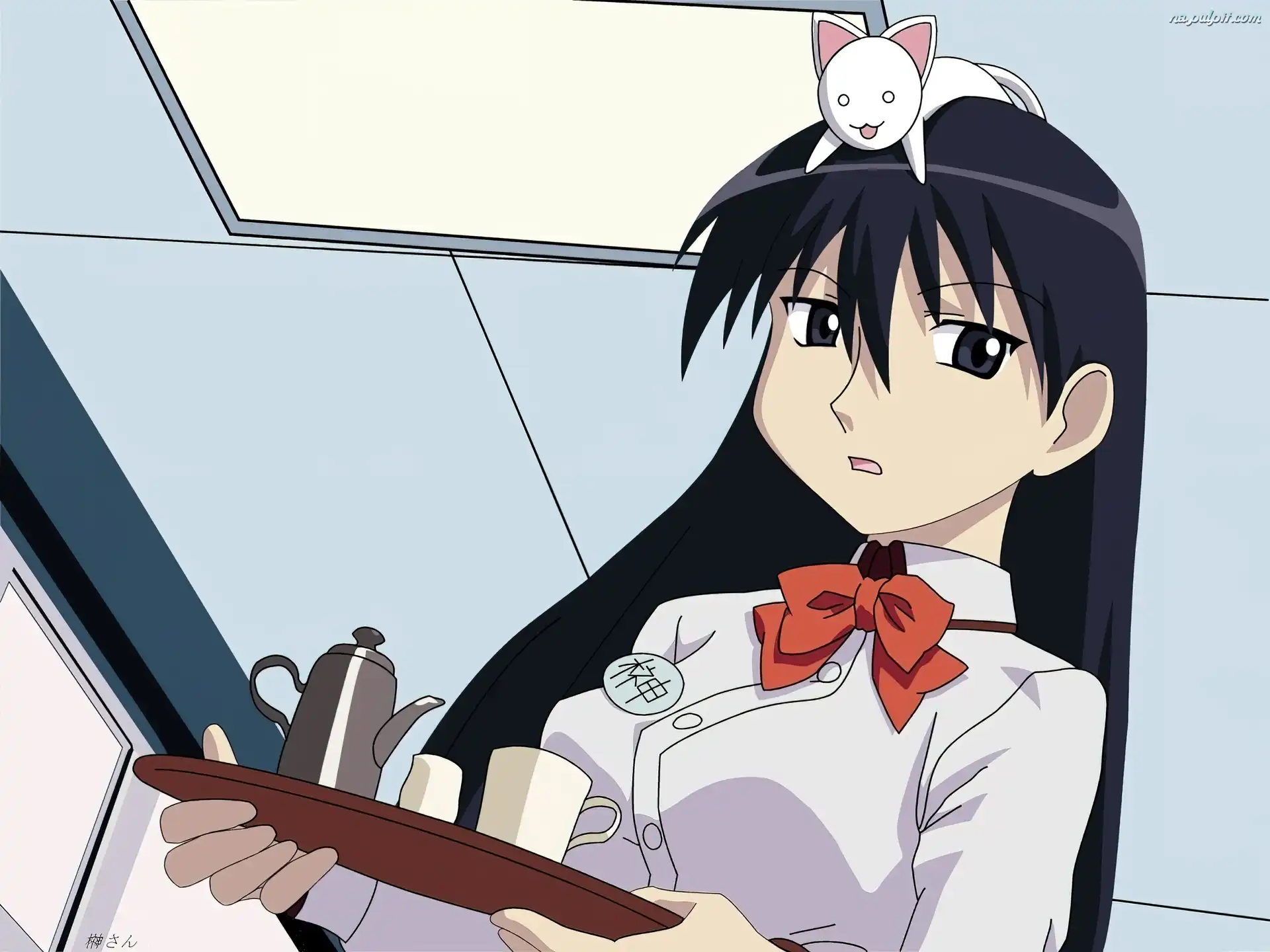 tacka, kobieta, Azumanga Daioh, kelnerka