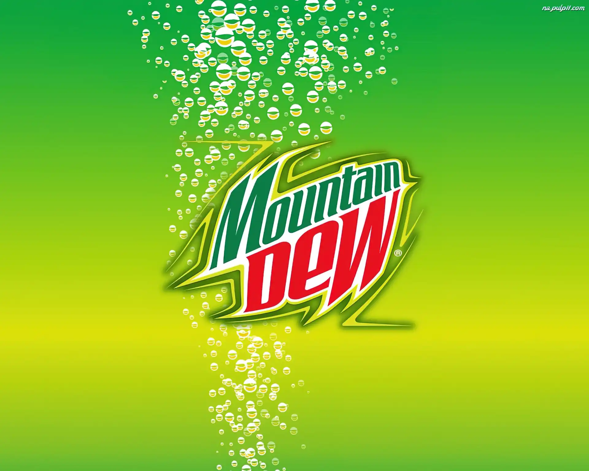 Tło, Dew, Mountain, Logo, Jasnozielone
