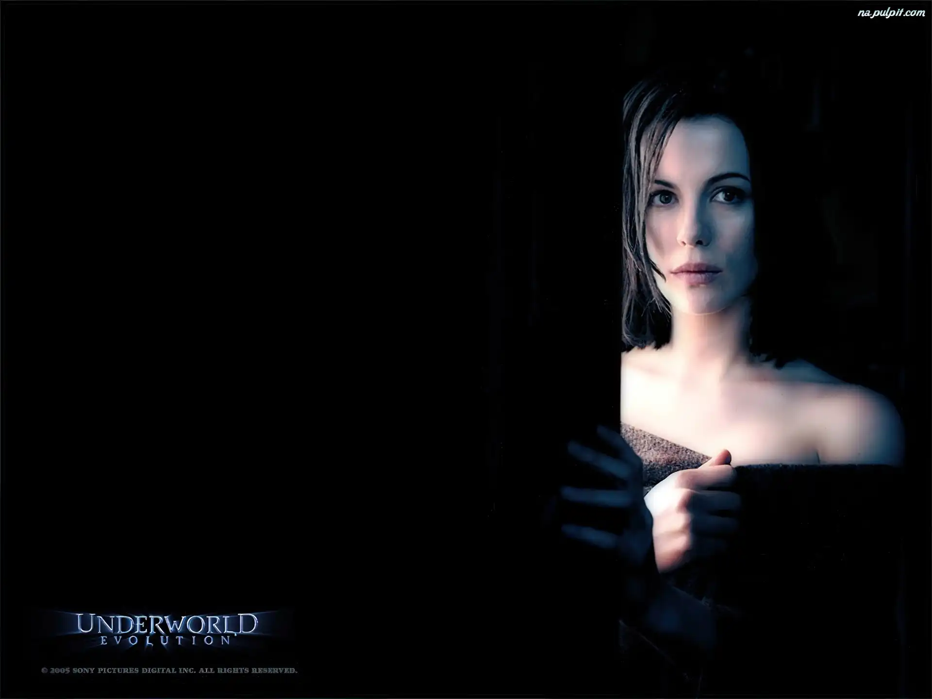 tło, Kate Beckinsale, Underworld, czarne